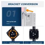 2000lbs Trailer Jack with Wheel, Heavy Duty Swivel Boat Trailer Jack, 12" Lift, for RV Boat