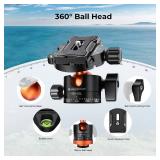 K&F CONCEPT Tripod for Camera, 78" Aluminum Camera Tripod, 81" Tripods & Monopods, Stable Heavy Duty Travel Tripod for DSLR Cameras, Max Load 22 lbs