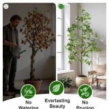 Retails for $110! Artificial Black Olive Tree Artificial Olive Plants, Tall Faux Olive Tree Faux Silk Plant Fake Plant Ultra-Realistic Silk Leaves & Natural Trunk Indoor Outdoor Use