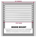 Retails for $118! Lotus & Windoware Cordless, 2 Inch Faux Wood Blind, 46" Wide x 72" Long, Window Blinds, Blinds & Shades, Blinds for Indoor Windows, Smooth, Bright White - 46" x 72",Bright White