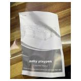 Retails for $118! Baby Playpen, 73" x 61" Large Foldable Playpen with Mat for Babies and Toddlers, Play Pen with Soft Breathable Mesh, Ocean Balls and Pull Links, Baby Playard for Indoor & Outdoor, Gr