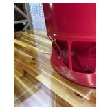 Solution4Patio 50LB No-Waste Chicken Feeder, Large Capacity Gravity Dispenser with Spill Control & 16 Feeding Ports Poultry Feeder for Outdoors & Hen Coop (Red)