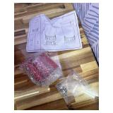 Solution4Patio 50LB No-Waste Chicken Feeder, Large Capacity Gravity Dispenser with Spill Control & 16 Feeding Ports Poultry Feeder for Outdoors & Hen Coop (Red)