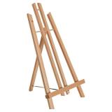 U.S. Art Supply 18" Large Tabletop Display Easel - Beechwood Artist A-Frame Display Stand, Wooden Easel for Painting, Canvas Stand, (Pack of 1) Classrooms Events Photo Picture Sign Holder