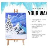 U.S. Art Supply 18" Large Tabletop Display Easel - Beechwood Artist A-Frame Display Stand, Wooden Easel for Painting, Canvas Stand, (Pack of 1) Classrooms Events Photo Picture Sign Holder