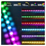 5FT Whip Light RGB LED LED Whips with Remote Lighted Whip for UTV Side by Side Ploaris RZR Ranger Can-am ATV Dune Buggy 4 Wheeler