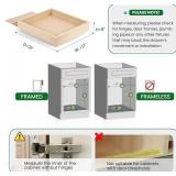 Lille Home Pull Out Drawers for Cabinets, 17" W x 21" D Wood Pull Out Cabinet Organizer, Soft Close Slide Out Drawer for Kitchen Cabinets, Pantry & Storage Pull-Out Shelves, Easy DIY Installation