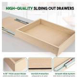 Lille Home Pull Out Drawers for Cabinets, 17" W x 21" D Wood Pull Out Cabinet Organizer, Soft Close Slide Out Drawer for Kitchen Cabinets, Pantry & Storage Pull-Out Shelves, Easy DIY Installation