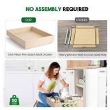 Lille Home Pull Out Drawers for Cabinets, 17" W x 21" D Wood Pull Out Cabinet Organizer, Soft Close Slide Out Drawer for Kitchen Cabinets, Pantry & Storage Pull-Out Shelves, Easy DIY Installation