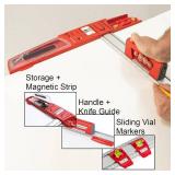 Kapro - 314 Set & Match System - Mark & Level - With Ruler, Slide & Lock Vials, T-Square Head Handle & Knife Guide - Magnetic - Aluminium - 48