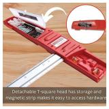 Kapro - 314 Set & Match System - Mark & Level - With Ruler, Slide & Lock Vials, T-Square Head Handle & Knife Guide - Magnetic - Aluminium - 48