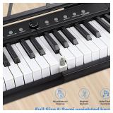 Retails for $110! 88 Key Piano Keyboard, Semi Weighted Electronic Digital Piano with Music Stand, Power Supply, Sustain Pedal, Bluetooth, Stand, MIDI, for Beginner Professional at Home, Stage