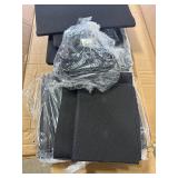 WLIVE Black Dresser TV Stand for 45, 50, 55 inch TV, Entertainment Center with LED Lights & Charging Station, Chest of Drawers with 8 Fabric Drawers and Open Shelves for Living Room, Hallway, Wood Top