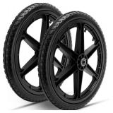 20" Flat Free Wheels Compatible with rubbermaid Wheelbarrow Tires (5/8 inch bearing)