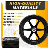 20" Flat Free Wheels Compatible with rubbermaid Wheelbarrow Tires (5/8 inch bearing)