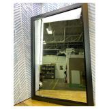 24x36 Inch Black Bathroom Mirror for Wall, Thick Metal Framed Rectangle Mirrors for Over Sink, Bedroom, Living Room, Entryway, Anti-Rust, HD Tempered Glass