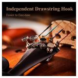 Retails for $117! Eastar 1/4 Violin Set Fiddle for Beginners with Hard Case, Rosin, Shoulder Rest, Bow, and Extra Strings (Imprinted Finger Guide on Fingerboard), EVA-3