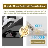 3-in-1 Portable Baby Bouncer & Rocker Chair for Newborn to Toddler - 4 Adjustable Recline Positions, Breathable Cotton Fabric, Natural Vibration, Supports Up to 33 lbs (Oatmeal Khaki)