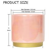 Gepege Pink Indoor Plant Pots for Plants, Large Ceramic Planter with Drainage Hole, 9.6-inch Succulent Orchid Flower Pot - Rainbow Pearl Glaze