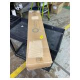 2 Inch Cordless Faux Wood Blind with Contemporary Valance - 33" W x 64" L - White, Over 900 Custom Sizes Starting at 19.97, Smooth Room Darkening Slats for Interior Windows by Lumino