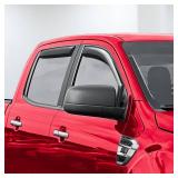 Voron Glass in-Channel Extra Durable Rain Guards for Trucks Ford Ranger 2019-2023 SuperCrew, Window Deflectors, Vent Window Visors, 4 Pieces - 220160