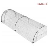 Retails for $292! 33Ft * 12Ft * 10Ft Baseball Batting Cage, Portable Practice Net Cage with Storage Bag, Large Enclosed Batting Cage, Polyester Material