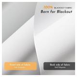 Persilux Blackout Roller Blinds for Windows, Cordless Free-Stop Roller Shades with Valance, Thermal Insulated Fabric Window Blinds, UV Protection Shades for Home and Bedroom (White,34.25" W x 72" H)