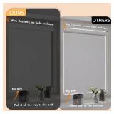 Persilux Blackout Roller Blinds for Windows, Cordless Free-Stop Roller Shades with Valance, Thermal Insulated Fabric Window Blinds, UV Protection Shades for Home and Bedroom (White,34.25" W x 72" H)