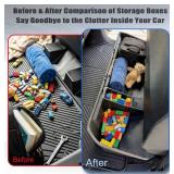 Rear Under Seat Concealed Storage Compartment Compatible, Second Row Underseat Large Capacity Organizer Interior Accessories, Black