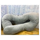 Momcozy Pregnancy Pillows for Sleeping, U Shaped Full Body Maternity Pillow with Removable Cover - Support for Back, Legs, Belly, HIPS for Pregnant Women, 57 Inch Pregnancy Pillow for Women, Grey