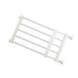 Removable Pet Gate Punch-Free Pet Gate Expandable Metal Dog Gate with Door for Small Dogs Indoor Pet for Stairs Doorways(White,S)