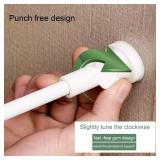 Removable Pet Gate Punch-Free Pet Gate Expandable Metal Dog Gate with Door for Small Dogs Indoor Pet for Stairs Doorways(White,S)