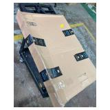 Removable Pet Gate Punch-Free Pet Gate Expandable Metal Dog Gate with Door for Small Dogs Indoor Pet for Stairs Doorways(White,S)