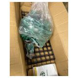 Retails for $143! Outsunny Greenhouse with Raised Garden Bed, 56" x 56" x 75" Galvanized Steel Planter Box with PE Cover, Roll Up Door and Windows, Outdoor Greenhouse for Flowers Vegetables, Dark Gray