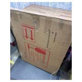 Retails for $114! TETOTE 40 x 30 Inch Gold Bathroom Mirror, Brushed Brass Metal Frame Mirror for Vanity, Rectangle Wall Mounted Golden Modern Mirror (Horizontal/Vertical)