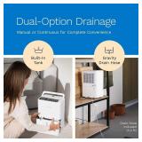 Retails for $170! hOmeLabs Dehumidifier - Advanced Humidity & Moisture Control, Quiet, Efficient, Auto Shut-off, Ideal for Home, Basement, Office - 1,800 Sq Ft Wi-Fi (8 Pint MAX 24 Pint at 95 F, 90% R