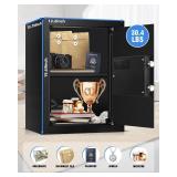 3.3 Cu Ft Safe for Home Documents, Digital Security Safe Box with LED Sensor Light & Emergency USB-C Cable, Removable Shelf for Money Jewelry Valuables
