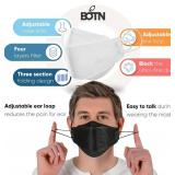 BOTN youth fit 23Pack KF94 Protective and Safety Face Mask, Adjustable Strap and Made in Korea, 4-Layer Filter and 3D Design (White, Medium)