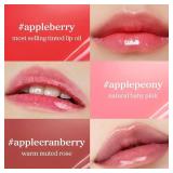 NOONI Korean Lip Oil Stain Set - Appleseed Lip Oil Trio | 2025 Holiday Ribbon Limited Edition, Korean Lip Stain Long Lasting, Stocking Stuffers, Teen Girl Gifts Stuff, lip plumper 0.12 Fl. Oz. X 3ea