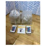 Ocean Wave Projection Lamp, 16 Color RGB Mood Light with Remote, 3D Water Ripple Night Light for Kids Room, Meditation, Yoga, Home Decor(2 Pcs)