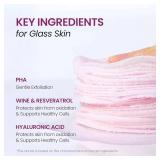 DERMALOGY by NEOGENLAB Bio-Peel Gauze Peeling Pads (Wine, 30 pads) - Exfoliating & Firming Peeling Pad with PHA & Red Wine & Resveratrol & Acid Hyaluronic - Korean Skin Care