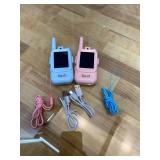 Video Walkie Talkie Toys for Kids, Boys and Girls - 2 Pack Rechargeable Video Intercom Kid Walkies Talkies - Christmas Birthday Gifts for Kids Family Games, Outside, Camping, Hiking (Blue/Pink)