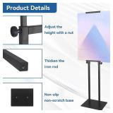 QKA 2 Pack Poster Stand for Display, Double Sided Pedestal Sign Holder , Heavy Duty Adjustable Floor Standing Sign Holder Height to 75 inches, Easy to Install, Suitable for Exhibitions,restaurants,sto