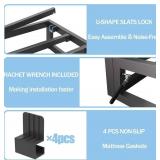 Retails for $146! 6 Inch King Bed Frame with Steel Slat Support, Low Profile King Metal Platform Bed Frame Support Mattress Foundation,Heavy Duty,No Box Spring Needed,Easy Assembly,Noise Free