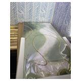 Retails for $110! Framed Abstract Wall Art Room Decor Aesthetic Green White and Gold Lines Boho Canvas Wall Decor Artwork Modern Home Wall Decor for Living Room Bedroom Office Decor 24"x48"