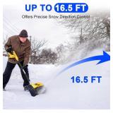 Cordless Snow Shovel Compatible for DeWalt 20V Battery with Brushless Motor, 12
