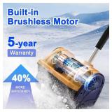 Cordless Snow Shovel Compatible for DeWalt 20V Battery with Brushless Motor, 12