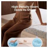 OhGeni 3 Inch Cooling King Size Gel Memory Foam Mattress Topper Pad,Soft Bed Cover with Anti-Slip Base & Zipper,Fits 6"-19" Mattresses with Straps,Extra Comfort for Sleep &Back Pain Relief
