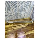 BRIOFOX Industrial Shower Curtain Rod - Rustproof Non-Slip 27-43 Inch 304 Stainless Steel Tension Curtain Rod for Window or Bathroom, Brushed Nickel