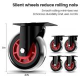 Upgraded Foldable Push Cart Dolly | 660 lbs. Capacity Moving Platform Hand Truck | Heavy Duty Space Saving Collapsible | 4 TPR 360-Degree Silent Wheels | 2 Swivel Wheels and 2 Fixed Wheels